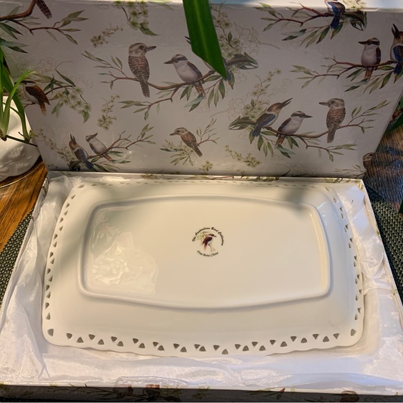 Kookaburra fine bone china sandwich plate - Picture 3 of 6